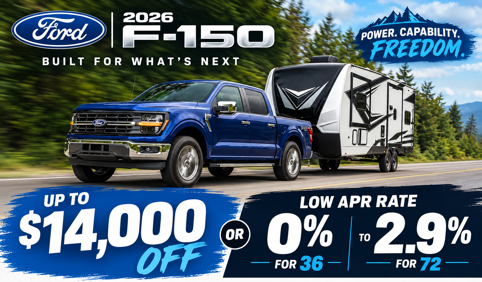 2026 F-150 UP TO $ 14,000 Off
